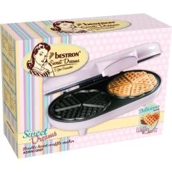Bestron Doppel-Herzwaffeleisen ADWM1000P -Küche Geschäft Bestron Doppel Herzwaffeleisen ADWM1000P@@1742125 4
