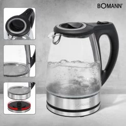 Bomann Glas-Wasserkocher WKS 6032 G -Küche Geschäft Bomann Glas Wasserkocher WKS 6032 G@@9gwldb55 4
