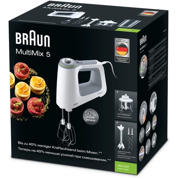 Braun MultiMix 5 HM 5137, Handmixer 2 Braun MultiMix 5 HM 5137, Handmixer – Bild 2