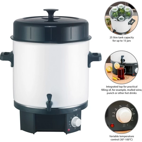 Clatronic Einkoch-/Heißgetränkeautomat EKA 3338, Einkochautomat 2 Clatronic Einkoch-/Heißgetränkeautomat EKA 3338, Einkochautomat – Bild 2