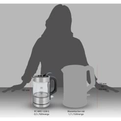 ProfiCook Glas-Wasserkochher PC-WKS 1228 G, Wasserkocher -Küche Geschäft ProfiCook Glas Wasserkochher PC WKS 1228 G Wasserkocher@@1862960 6