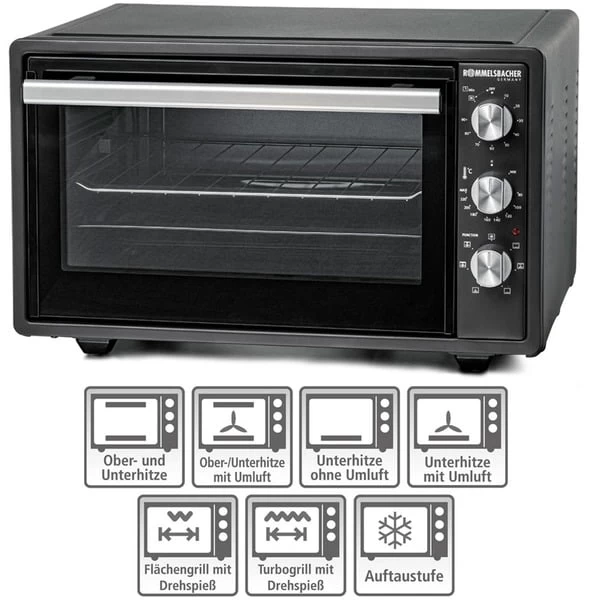 Rommelsbacher Back & Grill Ofen BG 1620, Mini-Backofen 2 Rommelsbacher Back & Grill Ofen BG 1620, Mini-Backofen – Bild 2