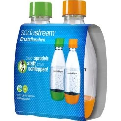 SodaStream PET-Flasche 0,5 Liter Tropfenform, Duopack, Trinkflasche