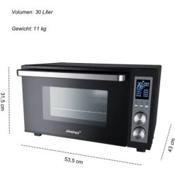 Steba Digitaler Grillbackofen KB E300, Mini-Backofen -Küche Geschäft Steba Digitaler Grillbackofen KB E300 Mini Backofen@@1755622 16